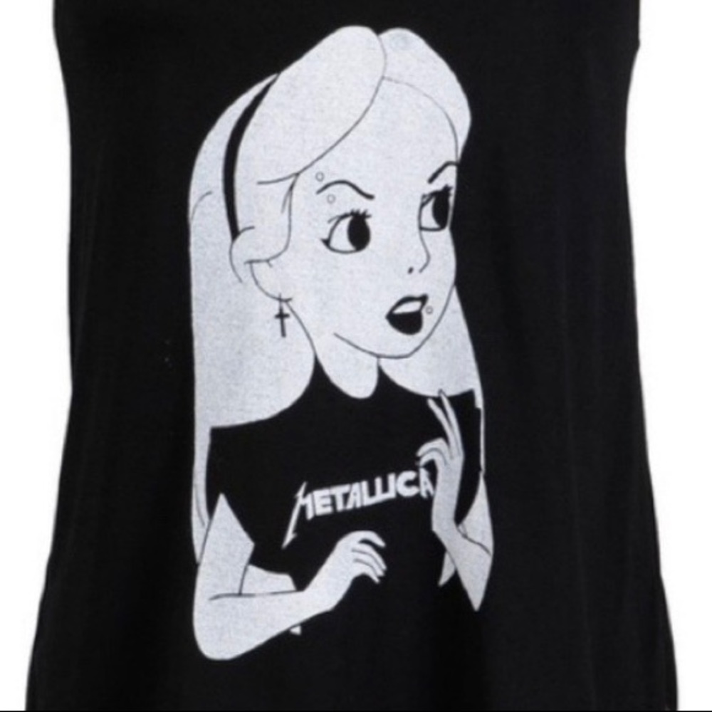 🤘 Black Wonderland Metallica Racerback Tank 🎸 - Picture 2 of 2